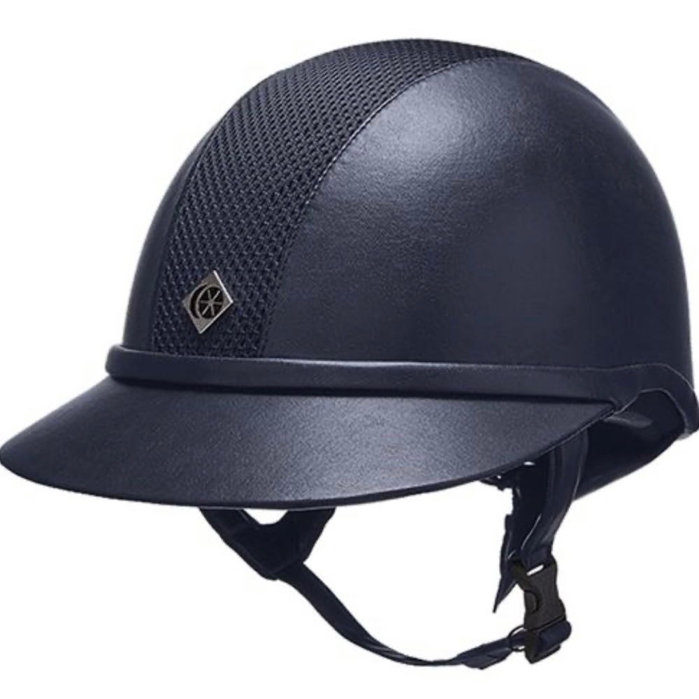 Brand New Charles Owen SP8 Leather Look Plus Helmet 6 3/4